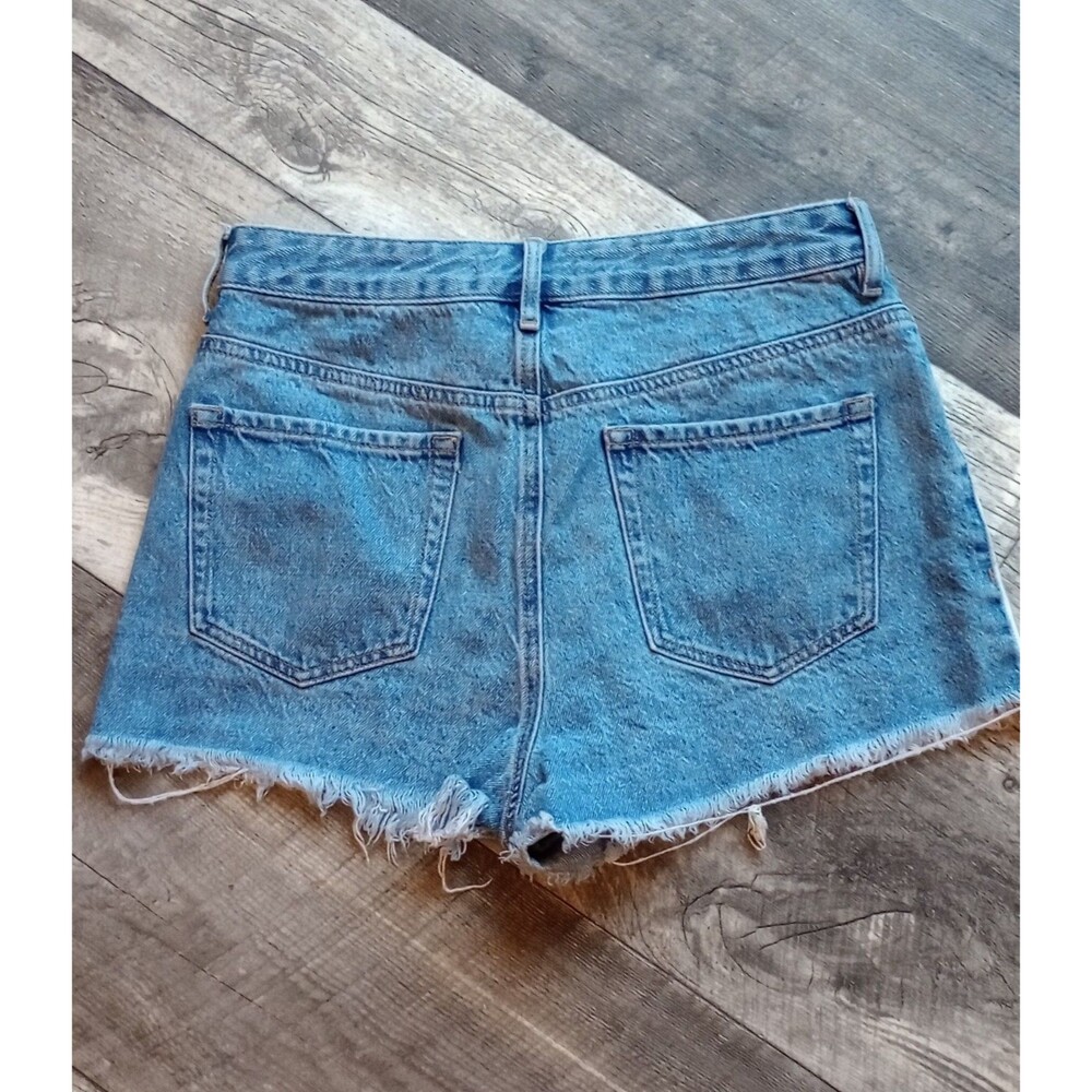 PacSun Women's 28 (Size4) High Rise Festival 2 Tone Colorblock Jean Shorts - Picture 2 of 8